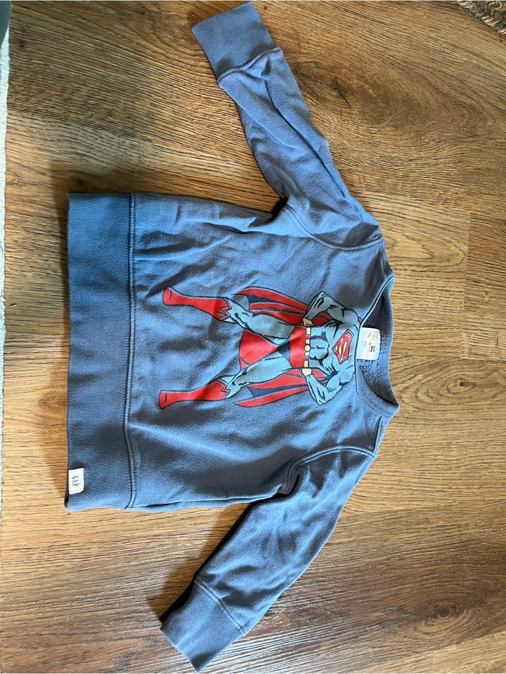 GAP Superman Graphic Crewneck Sweatshirt, Blue, 18-24 months